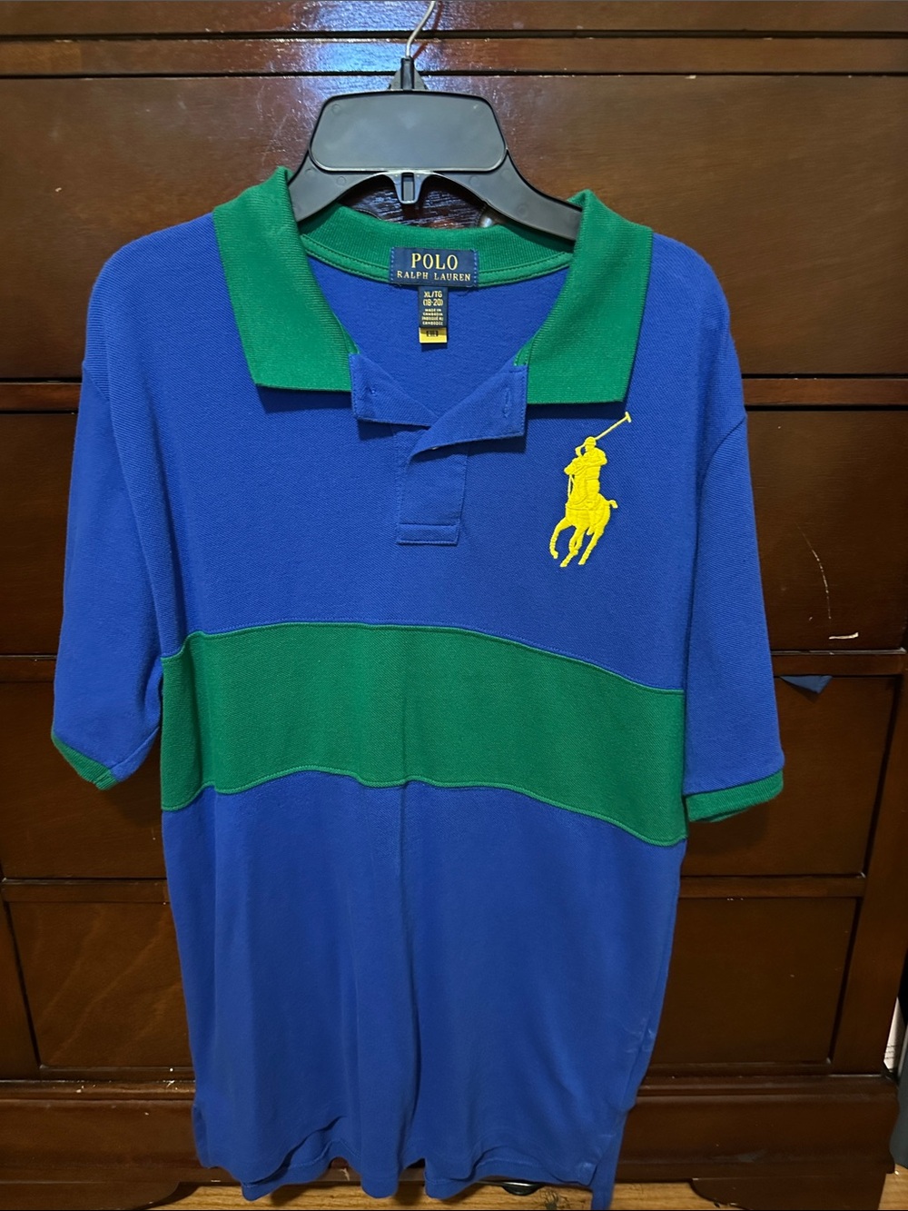 Polo by Ralph Lauren Boys' Blue & Green Striped Polo Shirt